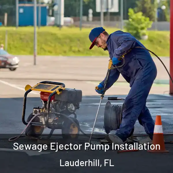  Sewage Ejector Pump Installation Lauderhill, FL